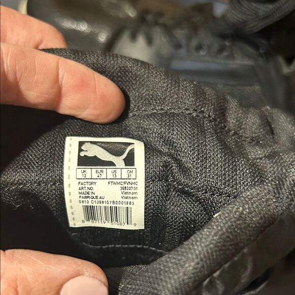 Puma Men's Black and White High-Top Sneakers with snow boot lining - Picture 4 of 6